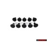 10x VW Original Clip Negro Satinado - 823863203 01C