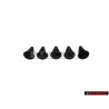 5x VW Original Clip Negro Satinado - 801867299 01C