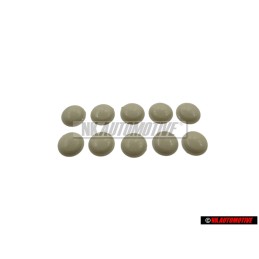 10x VW Original Capuchon Beigegris - 211867169 7UK