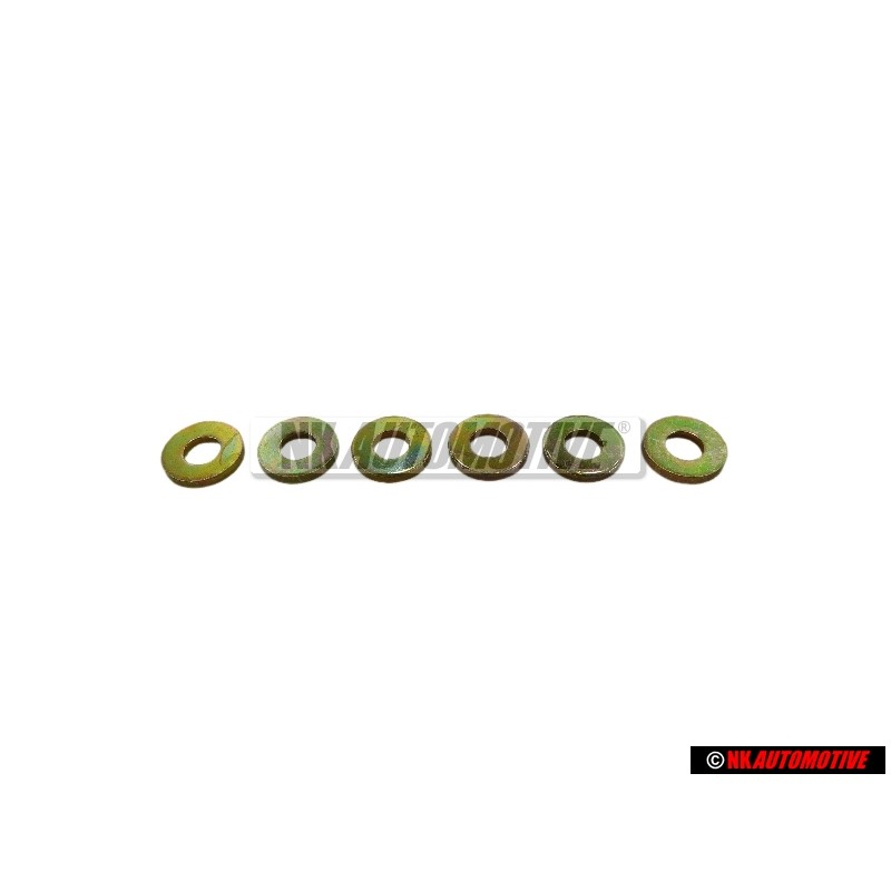 6x VW Original Arandela Base - N 0115402
