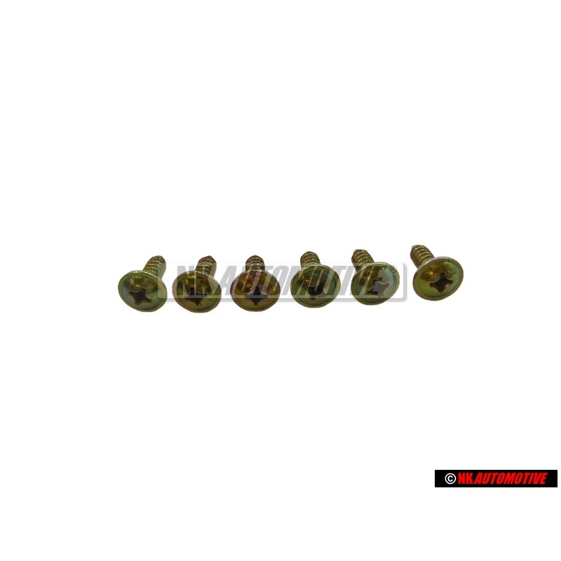 6x VW Original Tornillo Alomado P. 