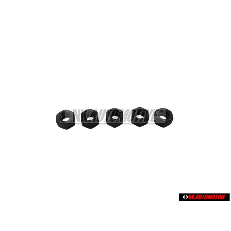 5x VW Original Tuerca Hexagonal - N 01100517