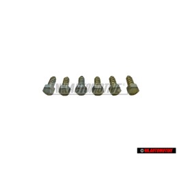 6x VW Original Tornillo Hexagonal P. 