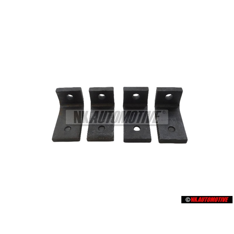 4x VW Original Placa De Fijacion Para Bisagra De Puerta - 171809653C