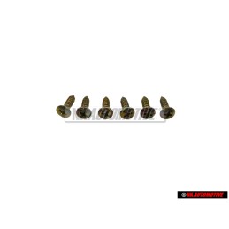 6x VW Original Tornillo Avellanado P. 