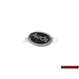 Audi Original Lado Simbolo Insignia Emblema Negro Cromo - 4A0853621 2ZZ