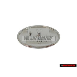 Audi Original Lado Simbolo Insignia Emblema Negro Cromo - 4A0853621 2ZZ