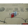 Audi Original S2 Volante Rotulo Insignia Emblema Cromo Rojo - 8A0419685D