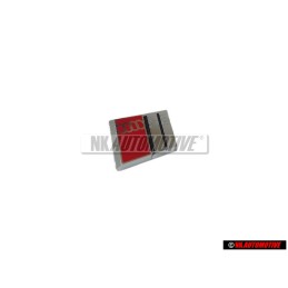 Audi Original S2 Volante Rotulo Insignia Emblema Cromo Rojo - 8A0419685D