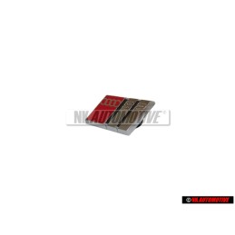 Audi Original S2 Volante Rotulo Insignia Emblema Cromo Rojo - 8A0419685D