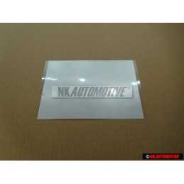 VW Original Lamina De Zinc, Autoadhesiva - D 381ZN1A2