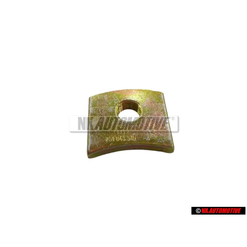 VW Original Placa Roscada - 251843516