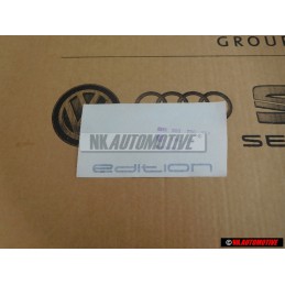 VW Original EDITION Trasero Rotulo Insignia Emblema Plata - 3B5853750 1Y4