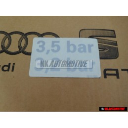 VW Original Adhesivo P. Presion Neumaticos - 7D0010208R