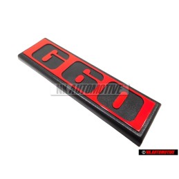 VW Original G60 Trasero Rotulo Insignia Emblema Rojo - 191853675B QN5