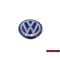VW Original Cubierta Del Motor Simbolo Emblema Azul Blanco - 06A103940Q
