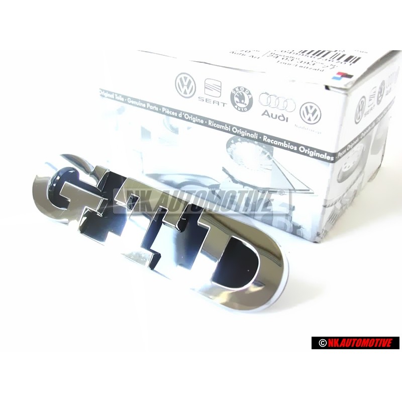 VW Original GTD Frente Rotulo Insignia Emblema Cromo - 5K0853679 739