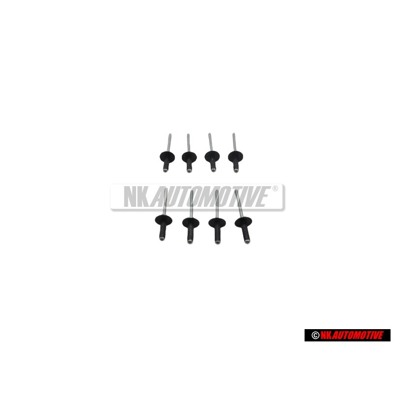 8x VW Original Remache Ciego - N 90634901