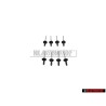 8x VW Original Remache Ciego - N 90634901
