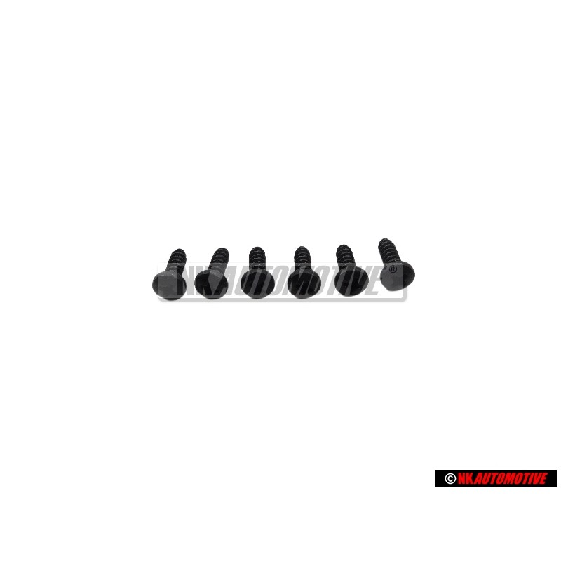 6x VW Original Tornillo Alomado P. 