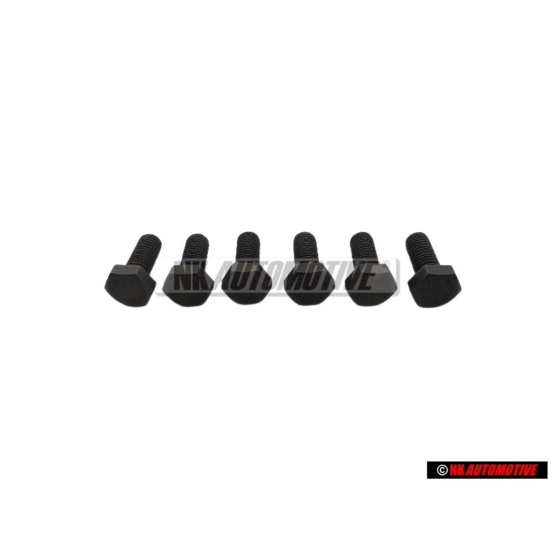 6x VW Original Tornillo Hexagonal - N 01025414