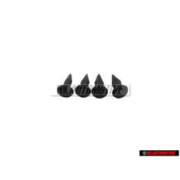 4x VW Original Clip Negro Satinado - 171881449A 01C