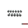 11x VW Original Tornillo Hexagonal Con Collar - N 90063904