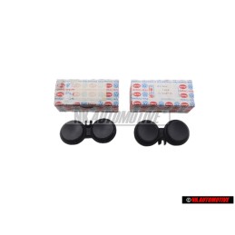 2x VW Original Pulsador Bocina Negro Satinado - 171419657 01C