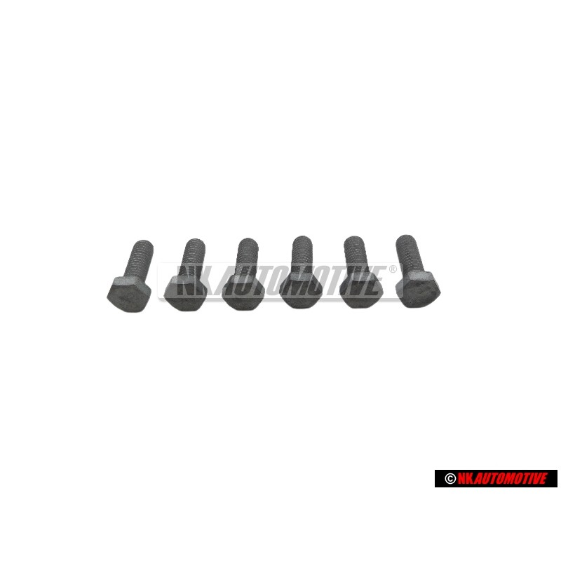 6x VW Original Tornillo Hexagonal - N 01021612