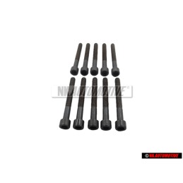 10x VW Original Tornillo Cilindrico Con Cabeza De Estrella Interior - 049103385