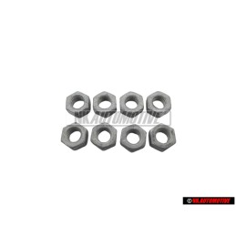 8x VW Original Tuerca Hexagonal - N 01100636