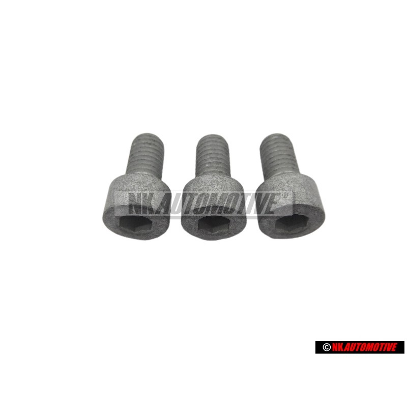 3x VW Original Tornillo Cilindrico Con Cabeza De Hexagono Interior - N 0147074