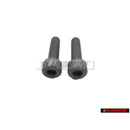 2x VW Original Tornillo Cilindrico Con Cabeza De Hexagono Interior - N 0147263