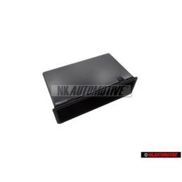 VW Original Caja Portaobjetos Negro Satinado - 321857233 01C