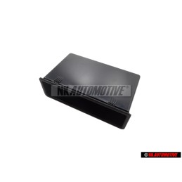 VW Original Caja Portaobjetos Negro Satinado - 321857233 01C