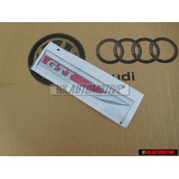 VW Original GTI Lado Rotulo Insignia Emblema Cromo Rojo - 5G0853688ATJZQ