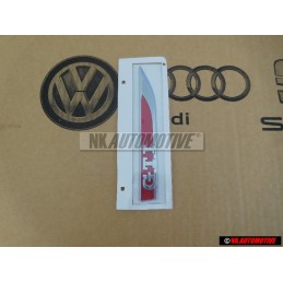 VW Original GTI Lado Rotulo Insignia Emblema Cromo Rojo - 5G0853688ATJZQ