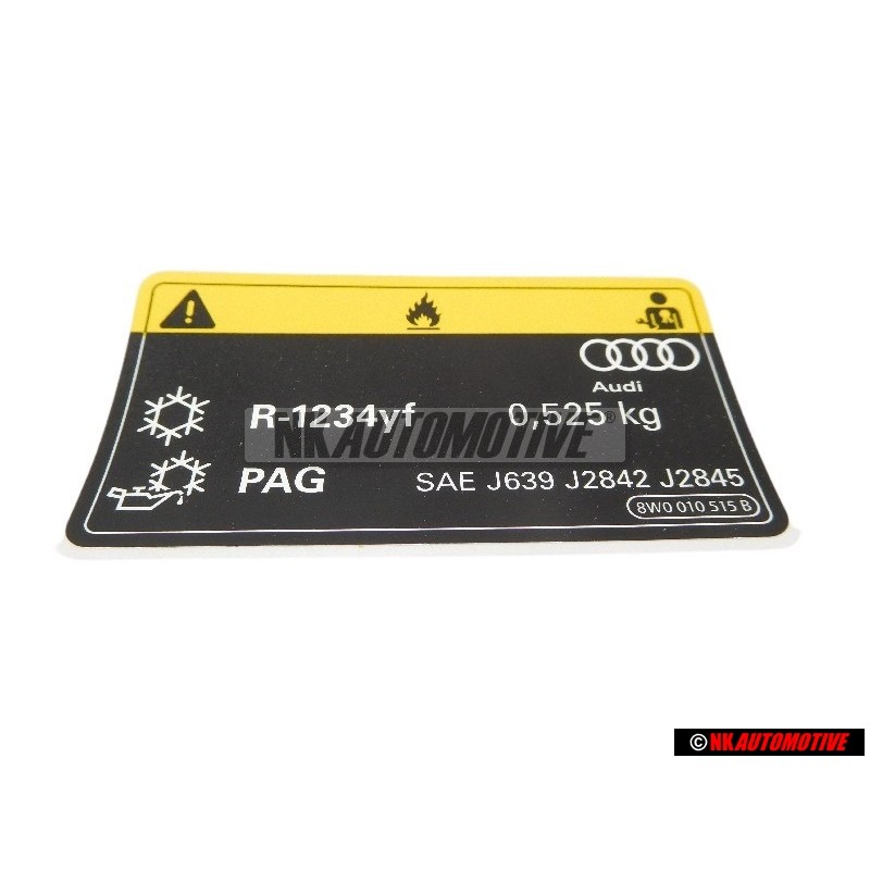 Audi Original Adhesivo P.Acondicionador Aire - 8W0010515B