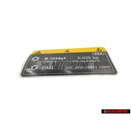 Audi Original Adhesivo P.Acondicionador Aire - 8W0010515B