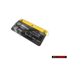 Audi Original Adhesivo P.Acondicionador Aire - 8W0010515B