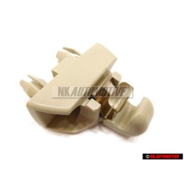 VW Original Retainer For Sun Visor Corn Silk Beige - 1S0857561 95T