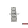Audi Original Anillos Trasero Simbolo Insignia Emblema Cromo - 4E0853742 2ZZ