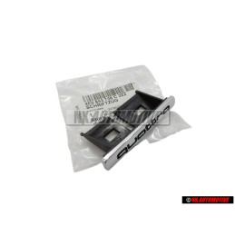 Audi Original QUATTRO Frente Rotulo Insignia Emblema Cromo - 4E0853736C 2ZZ