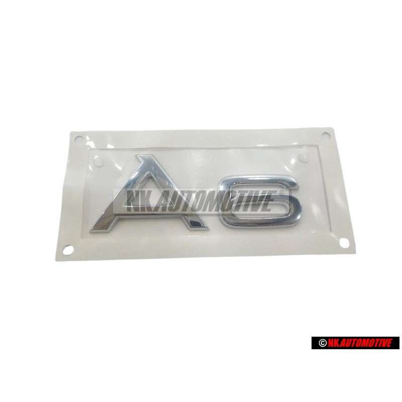 Audi Original A6 Trasero Rotulo Insignia Emblema Cromo - 4B0853741C 2ZZ