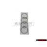 Audi Original Anillos Trasero Simbolo Insignia Emblema Cromo - 4B5853742 2ZZ