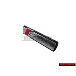 Audi Original S-LINE Frente Rotulo Insignia Emblema Cromo Rojo - 4F0853736A VUJ
