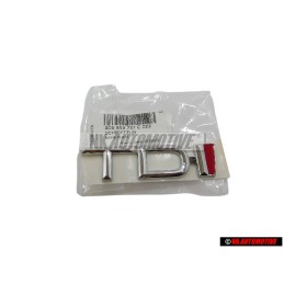 Audi Original TDI Trasero Rotulo Insignia Emblema Cromo Rojo - 8D5853737C 2ZZ