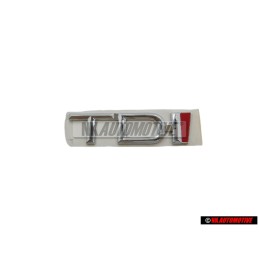 Audi Original TDI Trasero Rotulo Insignia Emblema Cromo Rojo - 8D5853737C 2ZZ