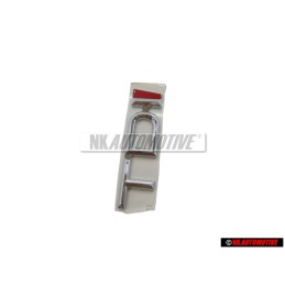 Audi Original TDI Trasero Rotulo Insignia Emblema Cromo Rojo - 8D5853737C 2ZZ