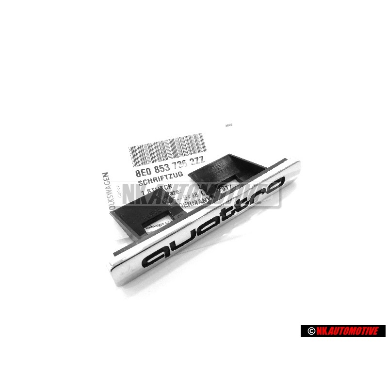 Audi Original QUATTRO Frente Rotulo Insignia Emblema Cromo - 8E0853736 2ZZ